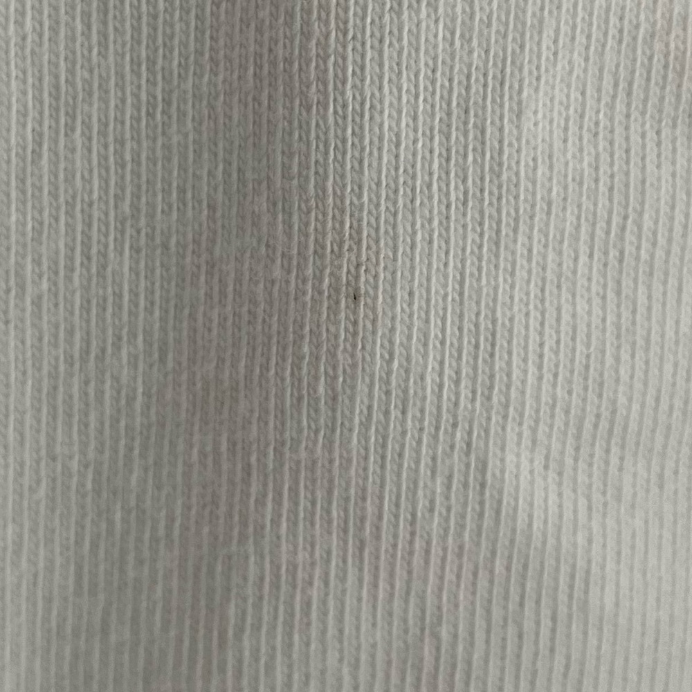 John Galt White Ribbed Cropped Henley Top OS - Picture 7 of 7